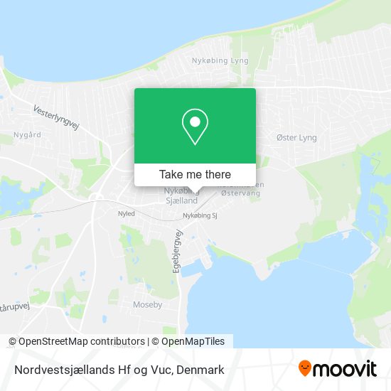 Nordvestsjællands Hf og Vuc map