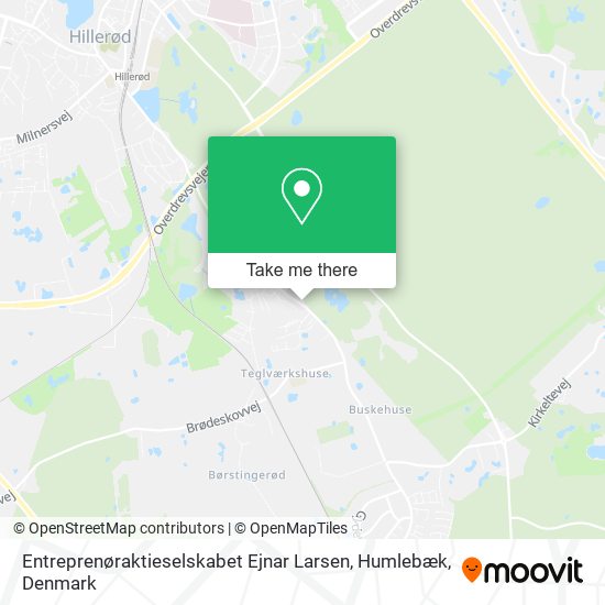 Entreprenøraktieselskabet Ejnar Larsen, Humlebæk map