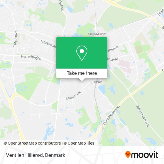 Ventilen Hillerød map