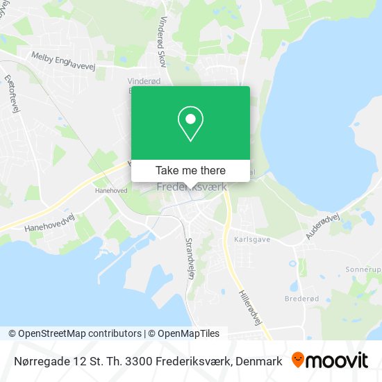 Nørregade 12 St. Th. 3300 Frederiksværk map
