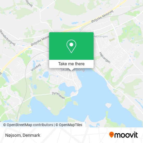 Nøjsom map