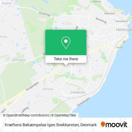 Kræftens Bekæmpelse Igen Snekkersten map