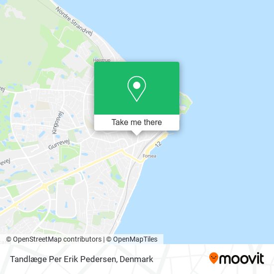 Tandlæge Per Erik Pedersen map