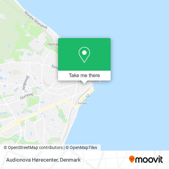 Audionova Hørecenter map