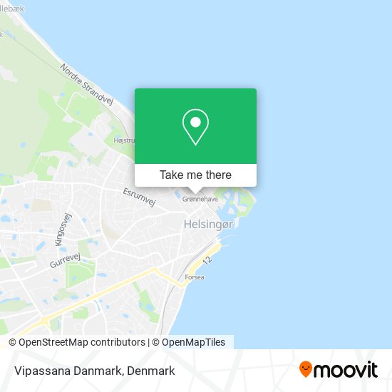 Vipassana Danmark map