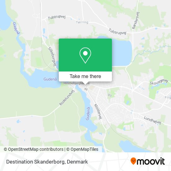 Destination Skanderborg map