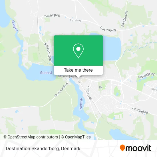 Destination Skanderborg map