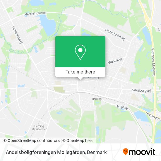 Andelsboligforeningen Møllegården map