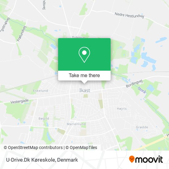 U-Drive.Dk Køreskole map