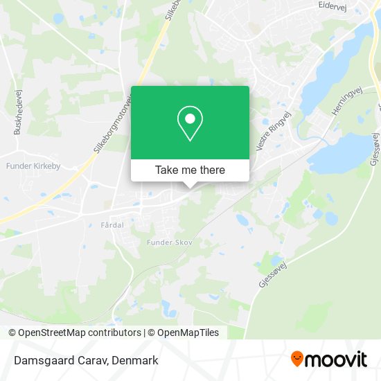 Damsgaard Carav map