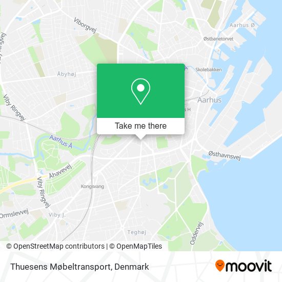 Thuesens Møbeltransport map