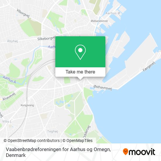 Vaabenbrødreforeningen for Aarhus og Omegn map