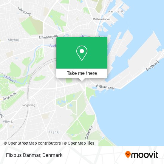 Flixbus Danmar map