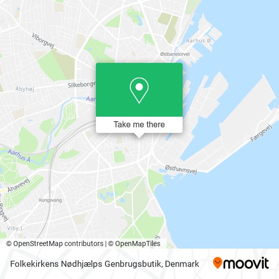 Folkekirkens Nødhjælps Genbrugsbutik map