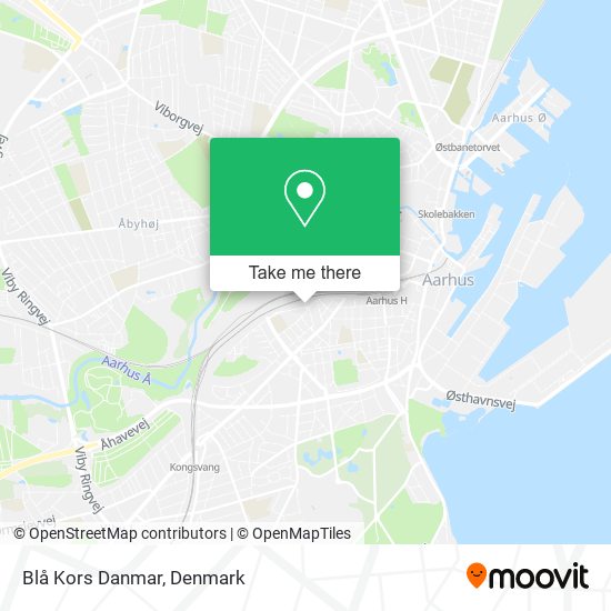 Blå Kors Danmar map