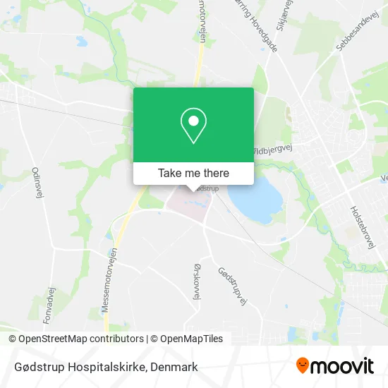 Gødstrup Hospitalskirke map