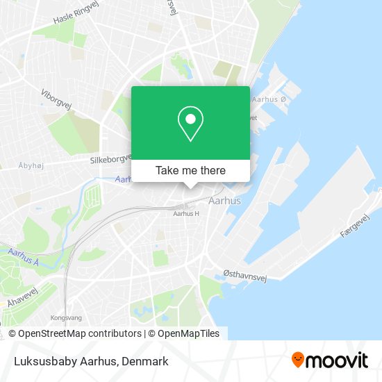 Luksusbaby Aarhus map