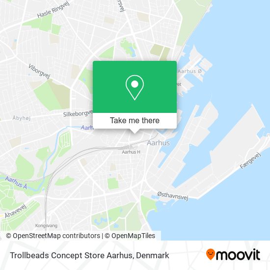 Trollbeads Concept Store Aarhus map