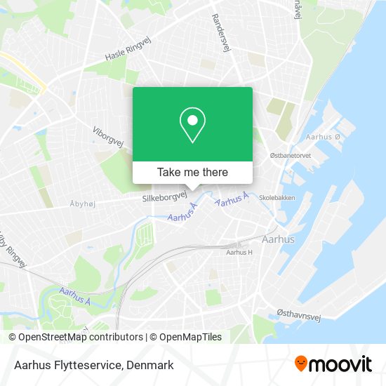 Aarhus Flytteservice map