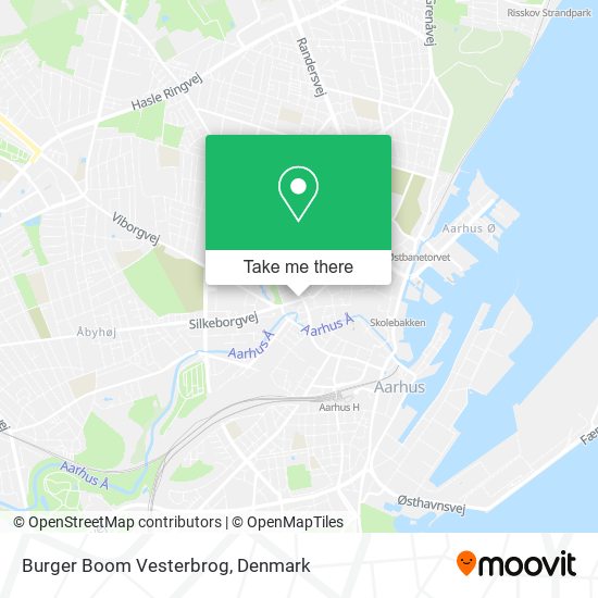 Burger Boom Vesterbrog map