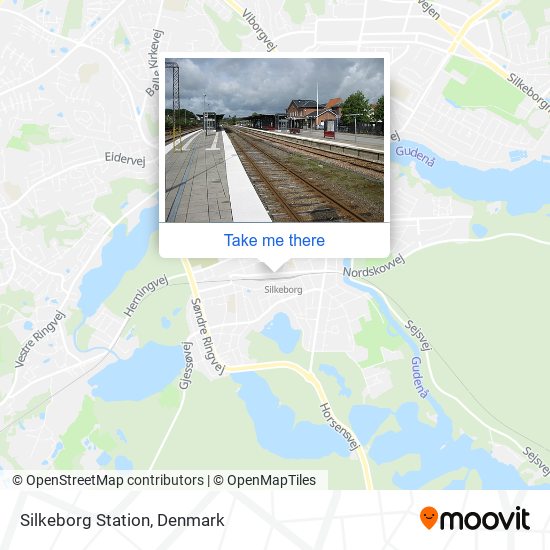 Silkeborg Station map
