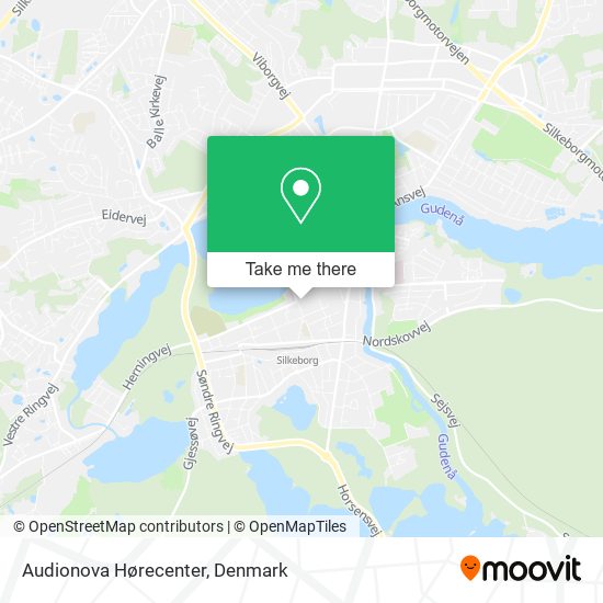 Audionova Hørecenter map