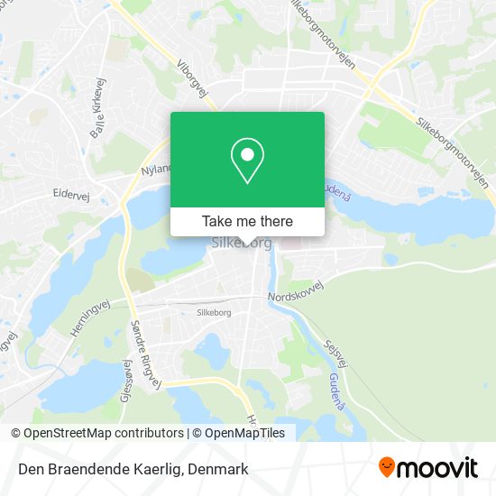 Den Braendende Kaerlig map