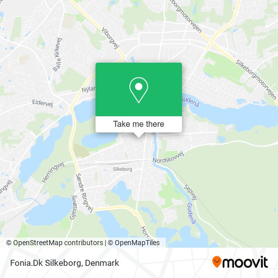 Fonia.Dk Silkeborg map