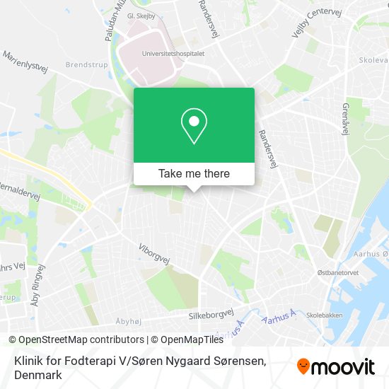 Klinik for Fodterapi V / Søren Nygaard Sørensen map