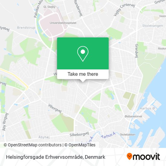 Helsingforsgade Erhvervsområde map