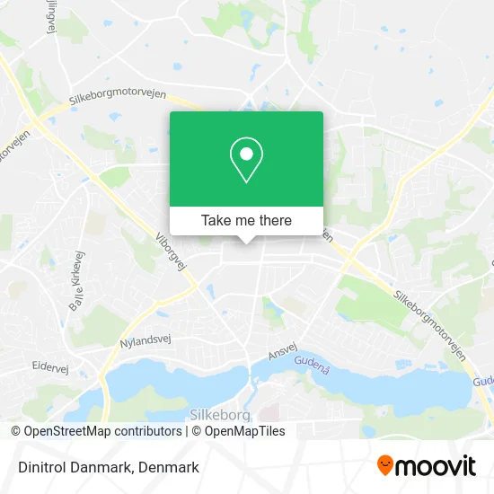 Dinitrol Danmark map