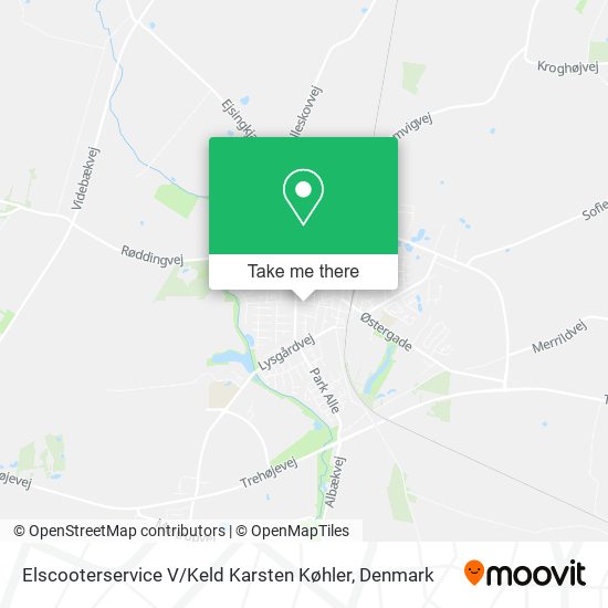 Elscooterservice V / Keld Karsten Køhler map
