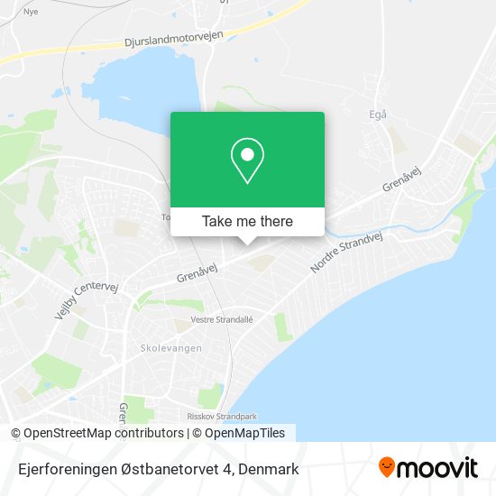 Ejerforeningen Østbanetorvet 4 map