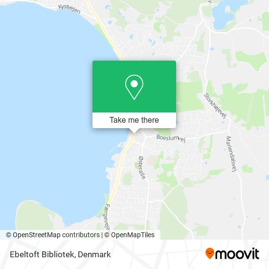 Ebeltoft Bibliotek map
