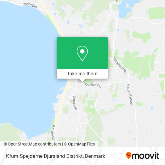 Kfum-Spejderne Djursland Distrikt map