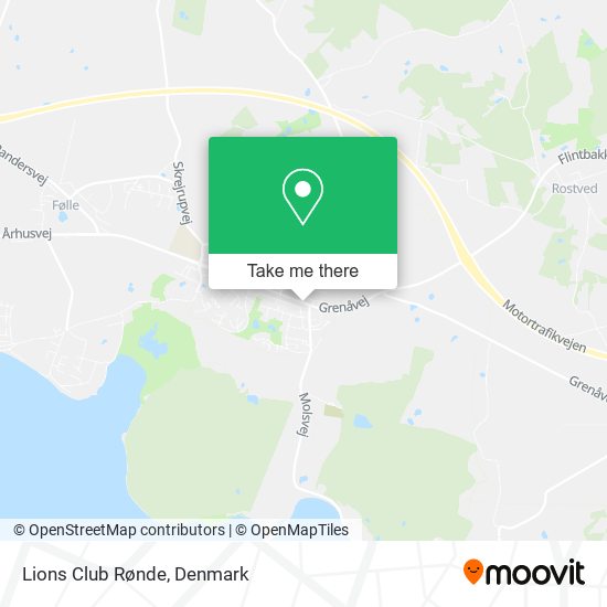 Lions Club Rønde map