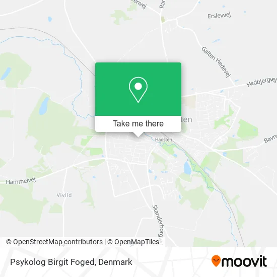 Psykolog Birgit Foged map
