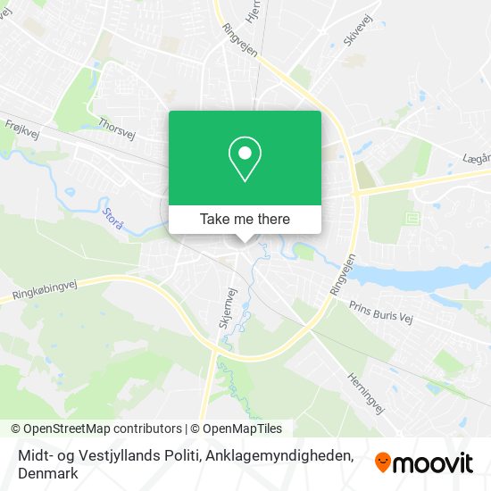 Midt- og Vestjyllands Politi, Anklagemyndigheden map