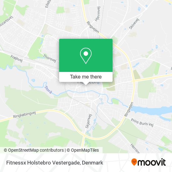 Fitnessx Holstebro Vestergade map