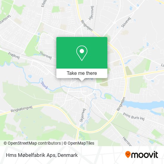 Hms Møbelfabrik Aps map