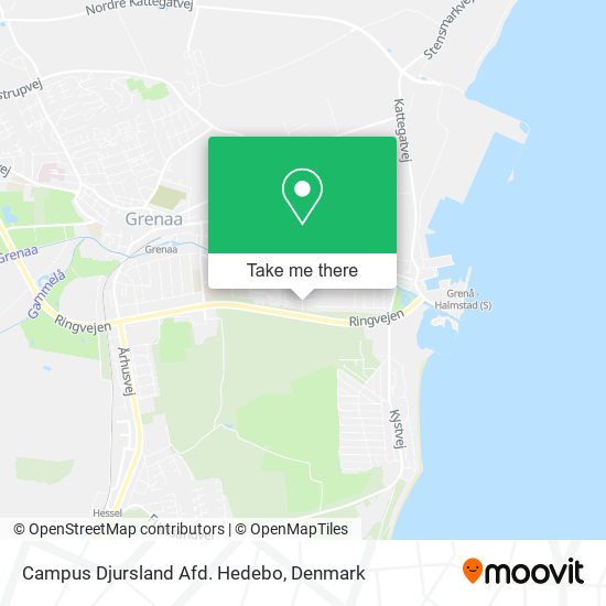 Campus Djursland Afd. Hedebo map