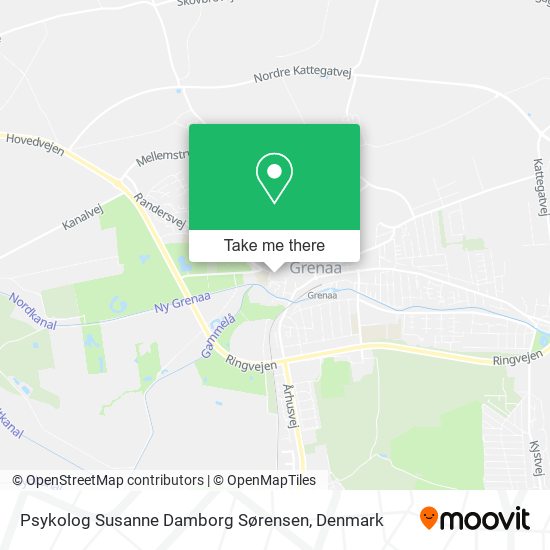 Psykolog Susanne Damborg Sørensen map