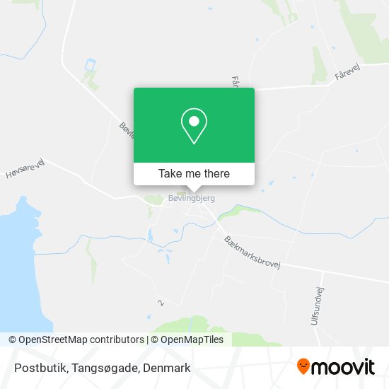 Postbutik, Tangsøgade map