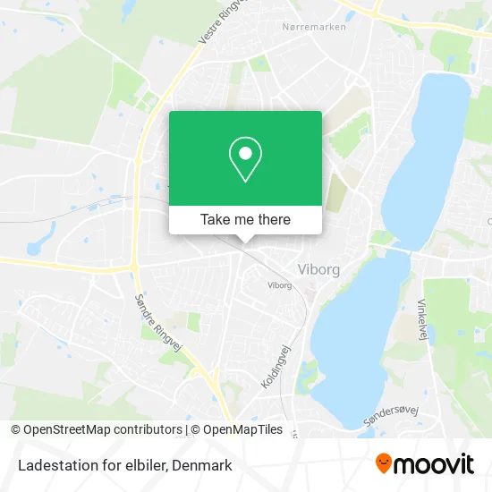 Ladestation for elbiler map