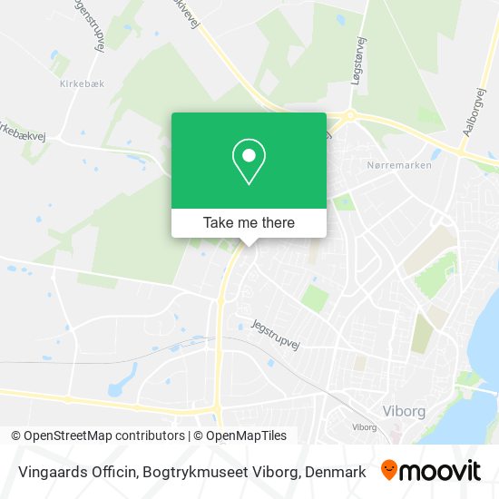 Vingaards Officin, Bogtrykmuseet Viborg map