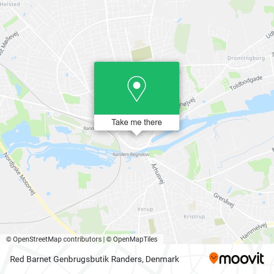 Red Barnet Genbrugsbutik Randers map