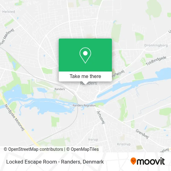 Locked Escape Room - Randers map