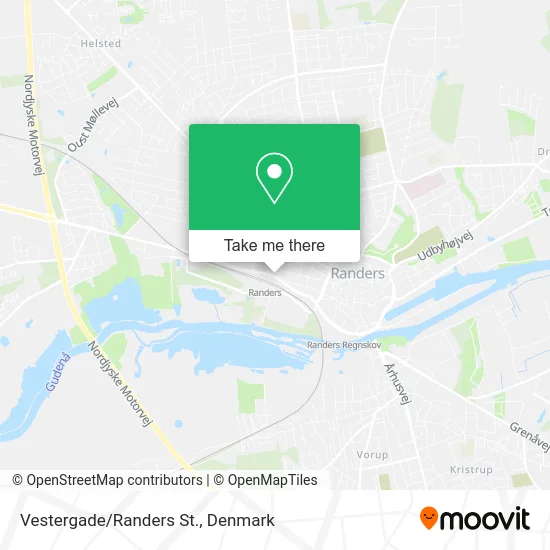Vestergade/Randers St. map