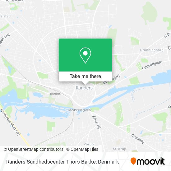 Randers Sundhedscenter Thors Bakke map