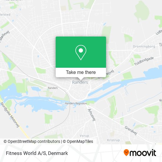 Fitness World A/S map